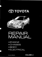 Celica Repair Manual Volume 2